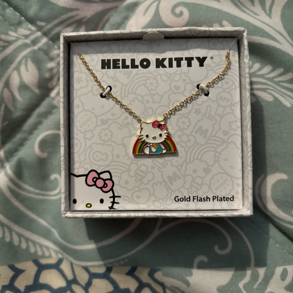 Hello Kitty Gold Flash Plated Necklace